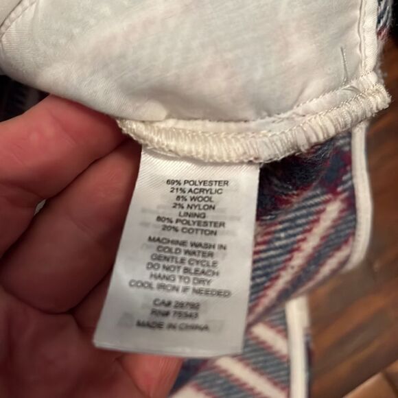 Joie Plaid Snap Button Shacket Contemporary Casual Comfy Feminine Boho - Picture 8 of 9